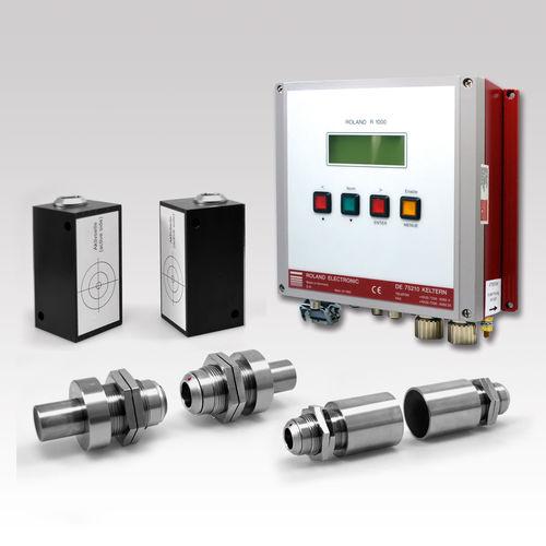 double metal sheet detector / with LCD display / non-contact / two-sensor