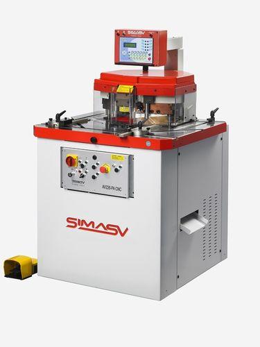 variable-angle notching machine / hydraulic / CNC / shearing