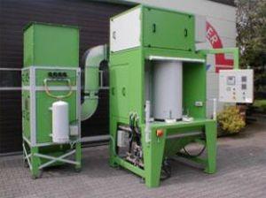 pressure sand-blasting machine / satellite sand / automatic / stationary