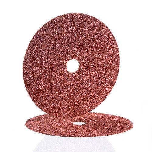 grinding abrasive disc / aluminum oxide / for metalworking / self-fastening