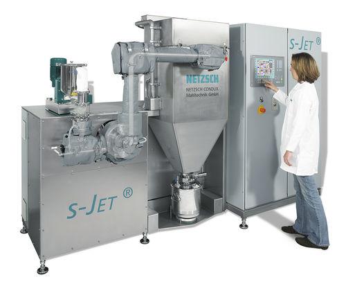 steam jet mill / waste / vertical / compact