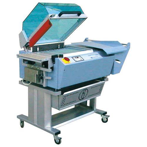 packaging machine with heat shrink film / bell type / for bulky products / semi-automatic