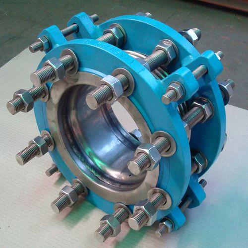 axial pipe expansion joint / stainless steel / for water / single