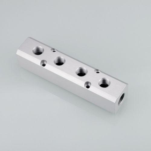 multi-valve manifold / aluminum / for gas / distribution