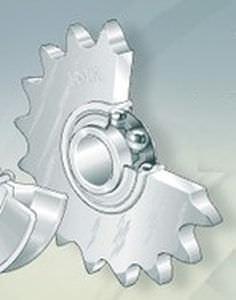 straight-toothed sprocket wheel / shaft / chain tightener