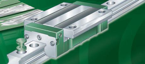four-row recirculating ball bearing linear guide / plastic