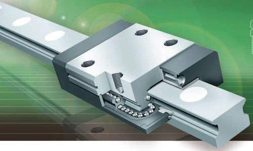 two-row recirculating ball bearing linear guide / miniature