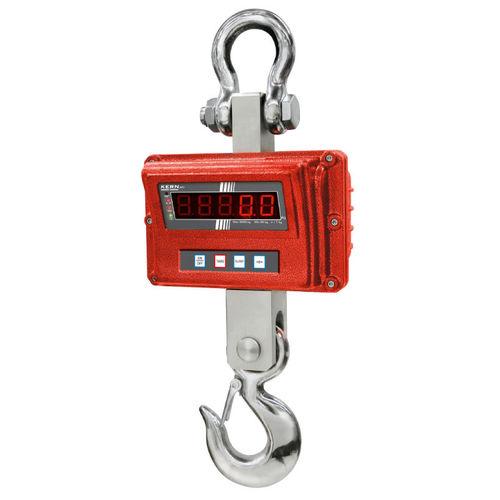 crane scale with LED display / compact / with rechargeable battery