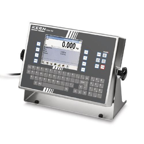 weight indicator with LCD graphic display / tabletop / programmable / stainless steel