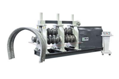 hydraulic bending machine / motorized / profile / guard-rail