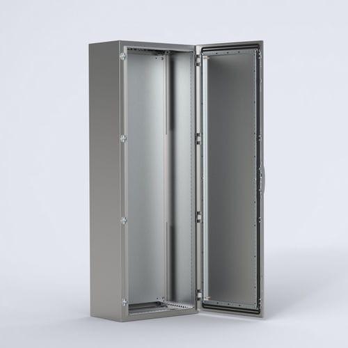 protective cabinet / floor-mounted / single-door / stainless steel