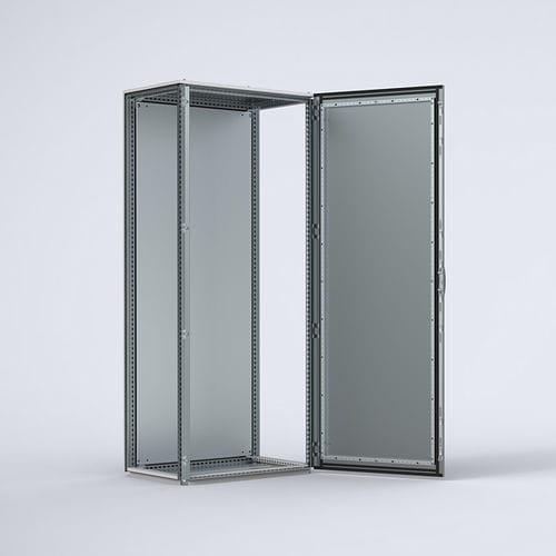 storage cabinet / free-standing / single-door / steel