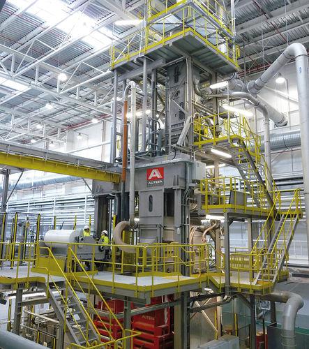 compact baling press / vertical / top-loading / textile fiber