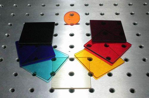 colored optical filter / glass / industrial