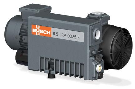 rotary vane vacuum pump / oil-lubricated / single-stage / industrial