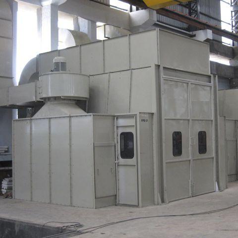 enclosed spray booth / dry filter