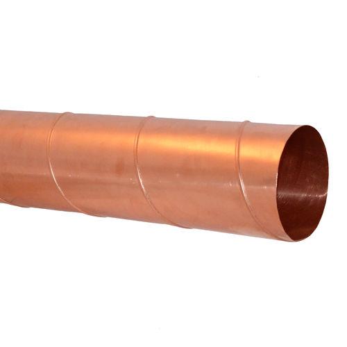 spiral air duct / copper / for ventilation / corrosion-resistant