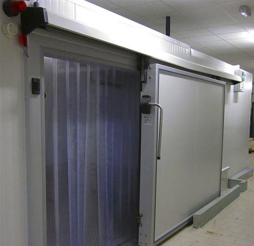 sliding doors / industrial / for cold storage warehouse / automatic