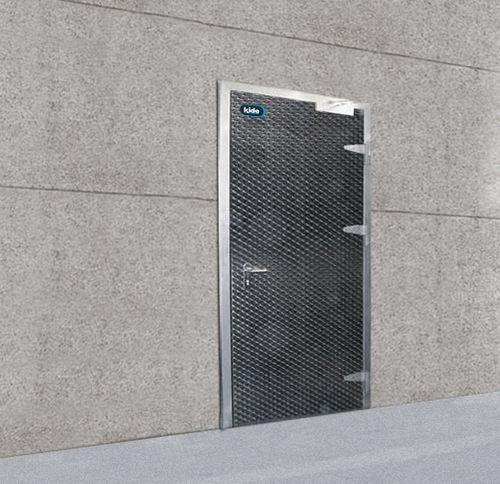 swing doors / for the food industry / stainless steel / fireproof
