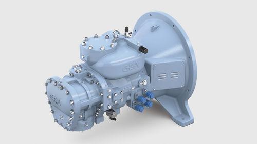 semi-hermetic refrigeration compressor / screw / stationary / industrial