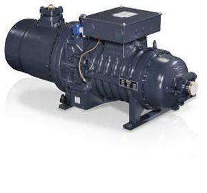 semi-hermetic refrigeration compressor / twin-auger / industrial