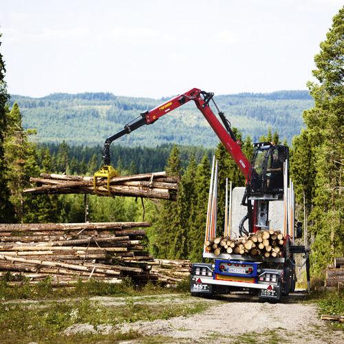 truck-mounted crane / forestry / loading / unloading