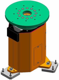 motorized positioner / vertical / 1-axis / for robots