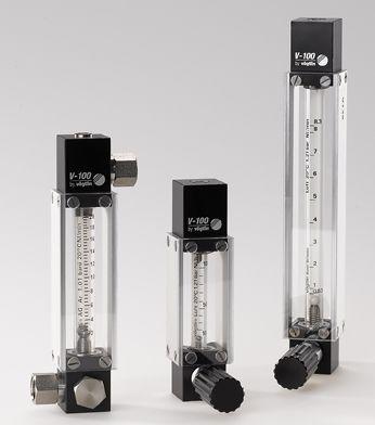 variable-area flow meter / for liquids / in metering tube / for low flow rates