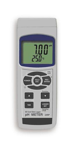 portable pH meter / process / digital / with data logger