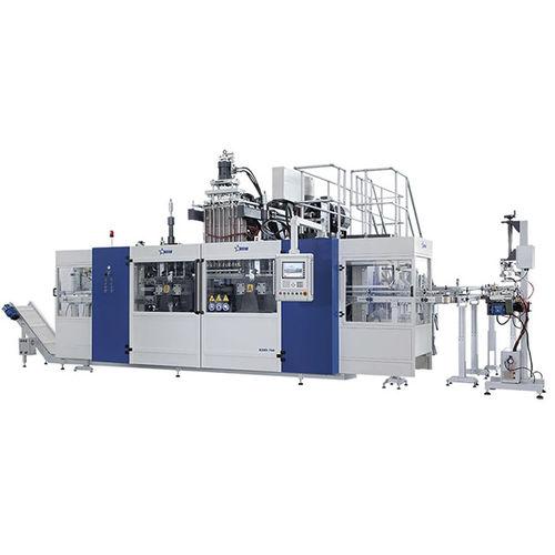 bottle extrusion blow molding machine / for the food industry / multilayer / 4-cavity