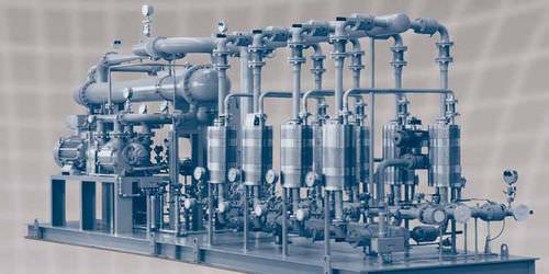 dry filtration unit / compact / membrane / air