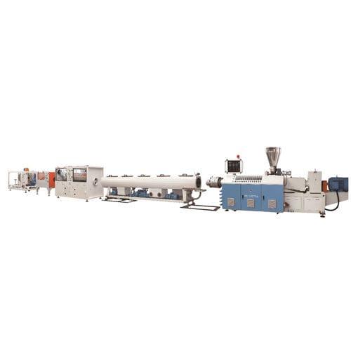 pipe extrusion line / for PVC