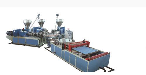 sheet extrusion line / for PVC / corrugated sheet / multilayer