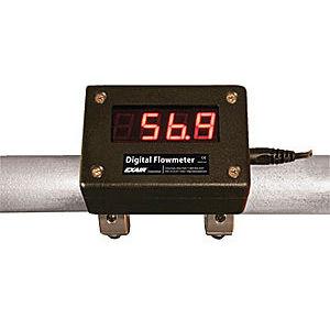 impeller flow meter / for compressed air / clamp-on / digital