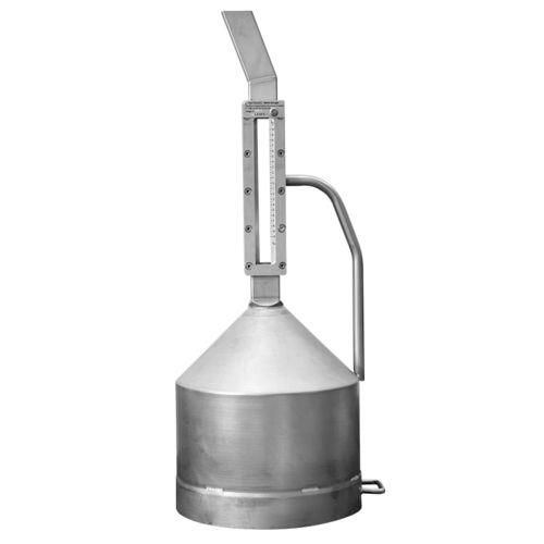 volume gauge / stainless steel / with window / portable