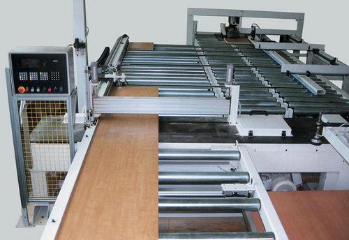 circular saw / wood / with roller conveyor / longitudinal