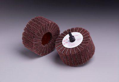 knotted wheel brush / abrasive / polishing / with shaft