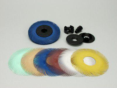 circular brush / abrasive / cleaning / aluminum