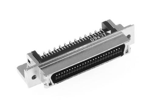 wire-to-board connector / elbow / through-hole / EMI-shielded