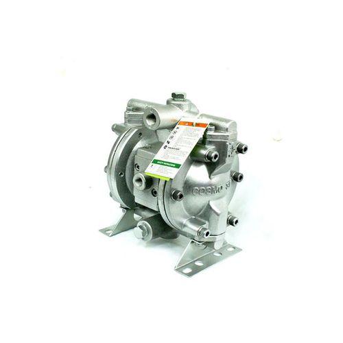 chemical pump / pneumatic / double-diaphragm / metal
