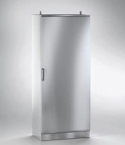 storage cabinet / free-standing / stainless steel / compact