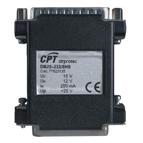 D-Sub connector / rectangular / screw-locked / with surge arrester