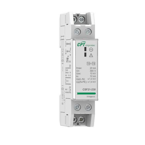 type 3 surge arrester / type 2 / DIN rail / DC power