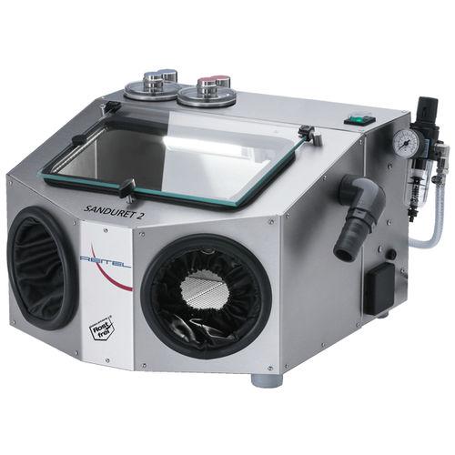 pressure sand-blasting machine / rotating table / manual / stationary