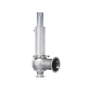 spring safety valve / for steam / stainless steel