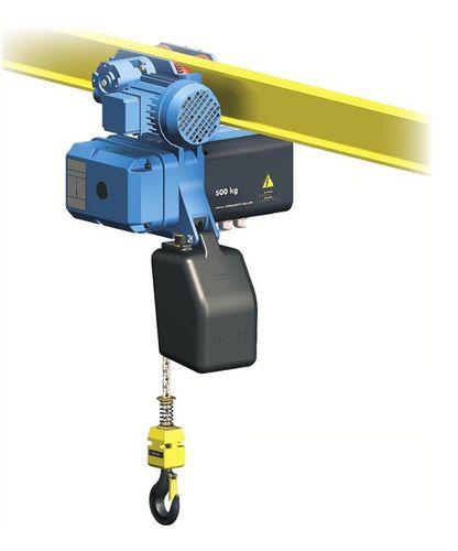 electric cable hoist / trolley / monorail / 2-speed