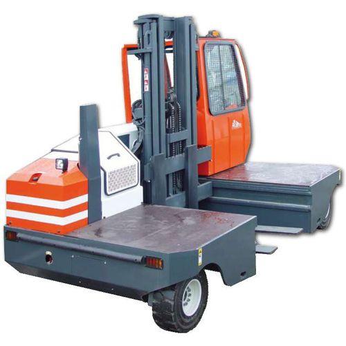 LPG forklift / diesel engine / lateral / with super-elastic tires