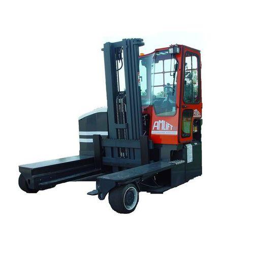 electric forklift / lateral / narrow-aisle / multi-directional