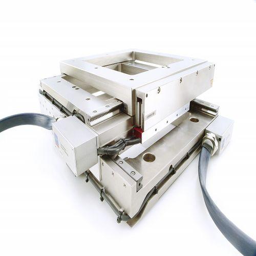 XY positioning stage / linear motor-driven / 2-axis / high-precision