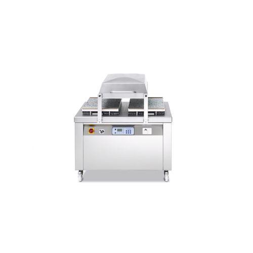 vacuum packing machine / double-chamber / for food / semi-automatic